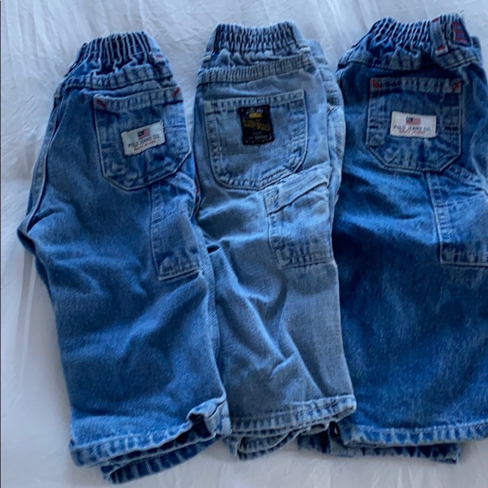 Designer jean lot of 3  baby 12-24 month